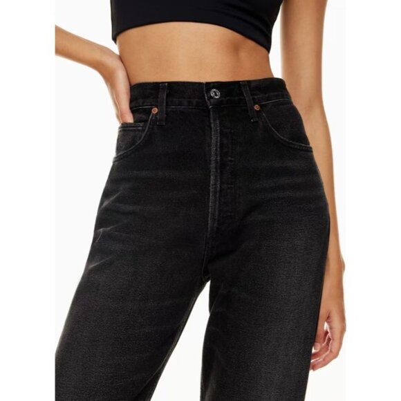 Aritzia Citizens of Humanity Eva High-Rise Baggy Jeans in Obsidian Size 24 - Picture 5 of 16